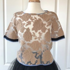 Sheer floral top